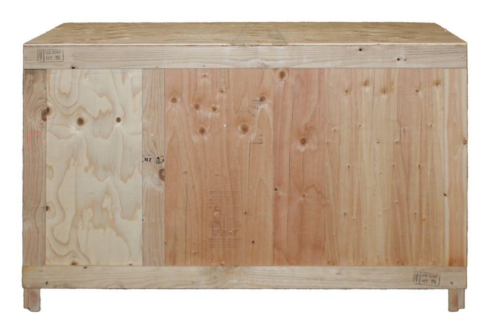 Rectangular wood crate